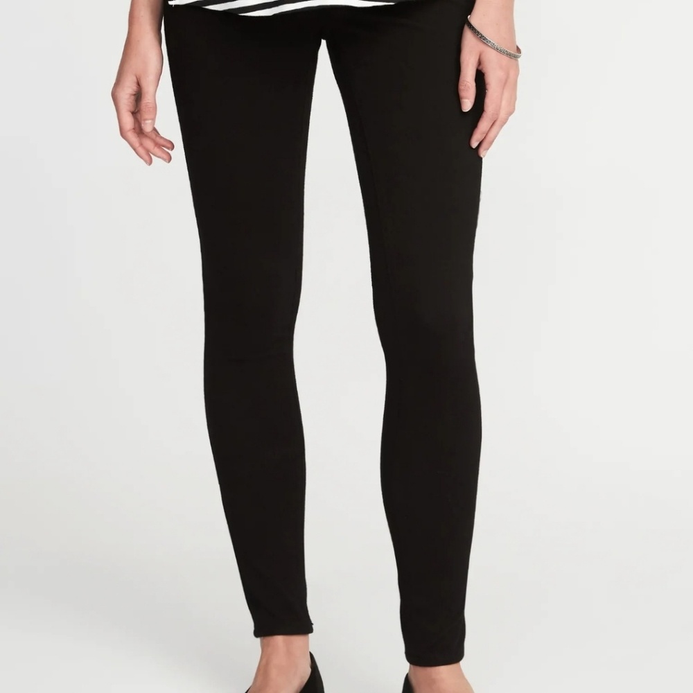Old Navy maternity Rockstar blk skinny jeans sz 12